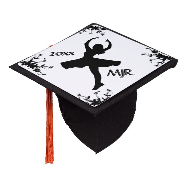 Twirl Dancer Graduation Cap Topper (Angled)
