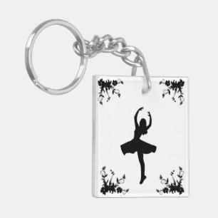 Twirl Dancer Name on Back Keychain