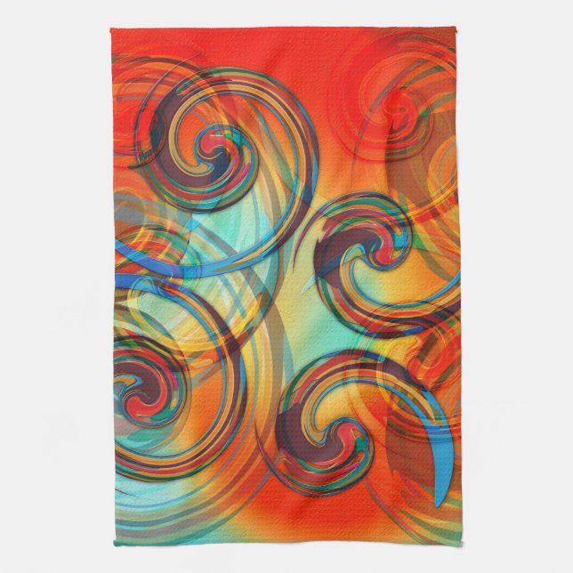 Twirl Kitchen Towel (Vertical)