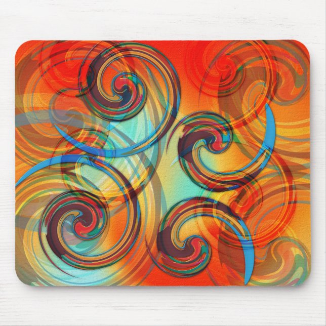 Twirl Mouse Pad (Front)
