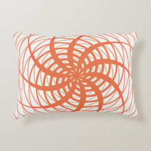 Twirl Orange Accent Pillow