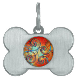 Twirl Pet Name Tag