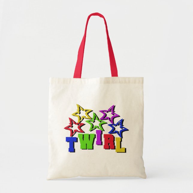 Twirl Stars Tote Bag (Front)
