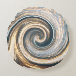 Twirled Clouds...... Round Pillow