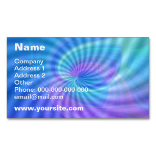 Twirled Hearts Magnetic Business Card