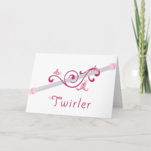 Twirler Baton Card