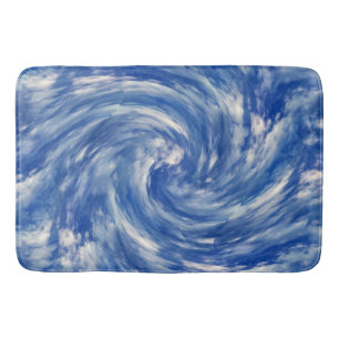 Twirling clouds...... bath mat