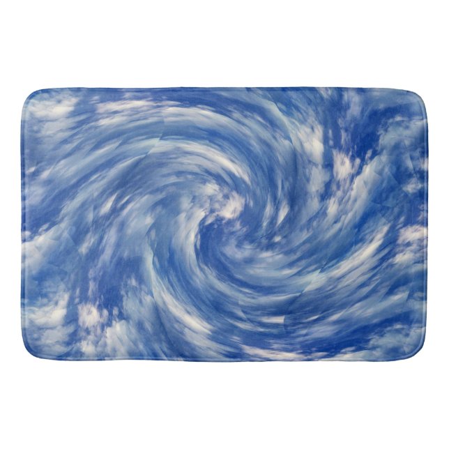 Twirling clouds...... bath mat (Front)