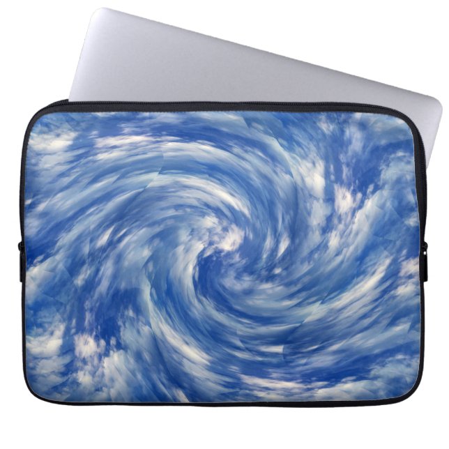 Twirling clouds...... laptop sleeve (Front)