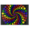 Twirling Colour Wheel on Black Cutting Board