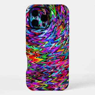 Twirling Colours Zigzag Pattern iPhone 16 Pro Max Case