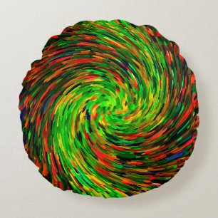 Twirling Happiness...... Round Pillow