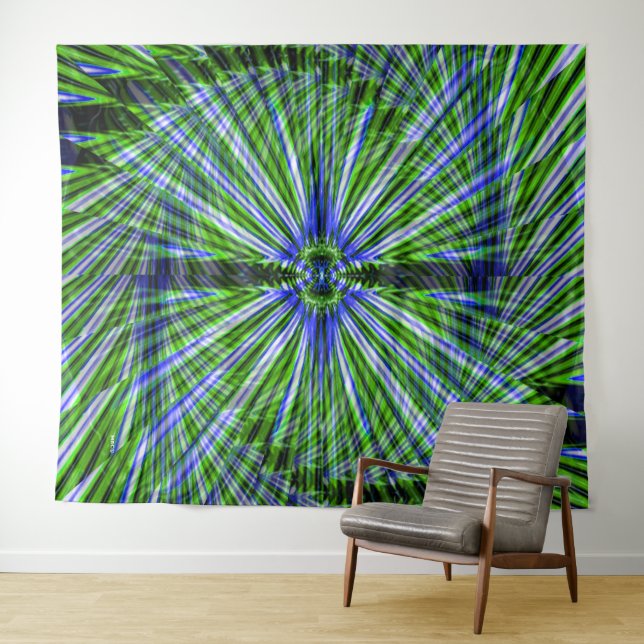 Twirling Palm Tree..... Tapestry (In Situ (Horizontal))