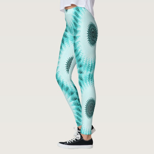 Twirling sea creatures..... leggings (Left)