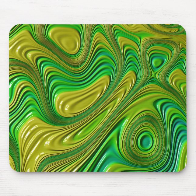 ~ TWIRLS in GLOSS ~ Fractal ~ Original ~ Mouse Pad (Front)