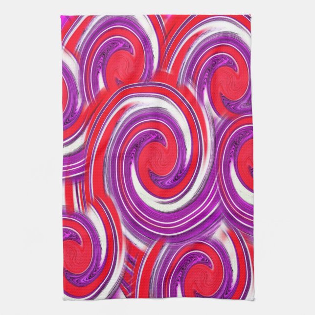 Twirls Kitchen Towel (Vertical)