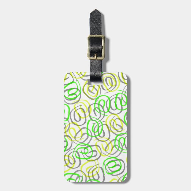 Twirls Luggage Tag (Front Vertical)