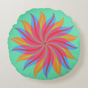 Twirls Round Pillow