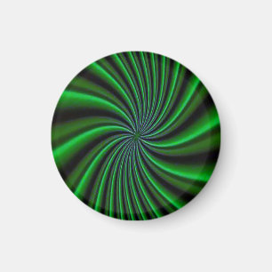 Twirly Green Design Magnet
