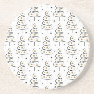 “Twirly Tree” Christmas Coaster