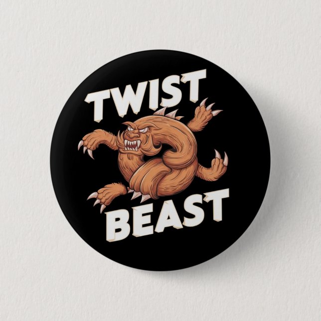 TWIST BEAST 2 INCH ROUND BUTTON (Front)