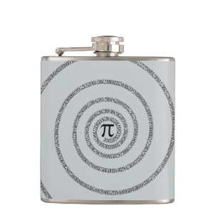 Twist for Pi Click Customize to Change Grey Colour Hip Flask