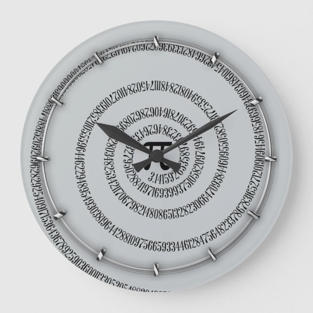 Twist for Pi Click Customize to Change Grey Colour Large Clock (Front)