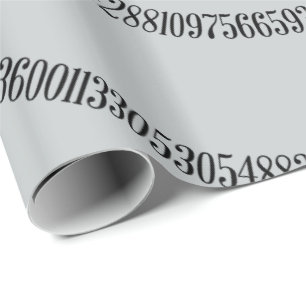 Twist for Pi Click Customize to Change Grey Colour Wrapping Paper