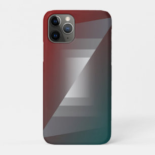 Twist of grey on teal burgundy iPhone 11 pro case