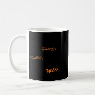 Twist the bones black cat halloween costume gift coffee mug