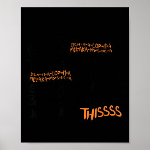 Twist the bones black cat halloween costume gift poster