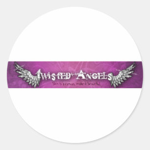 Twisted Angels logo stickers