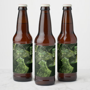 Twisted Balance Abstract Art Beer Bottle Label