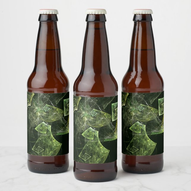 Twisted Balance Abstract Art Beer Bottle Label (Bottles)