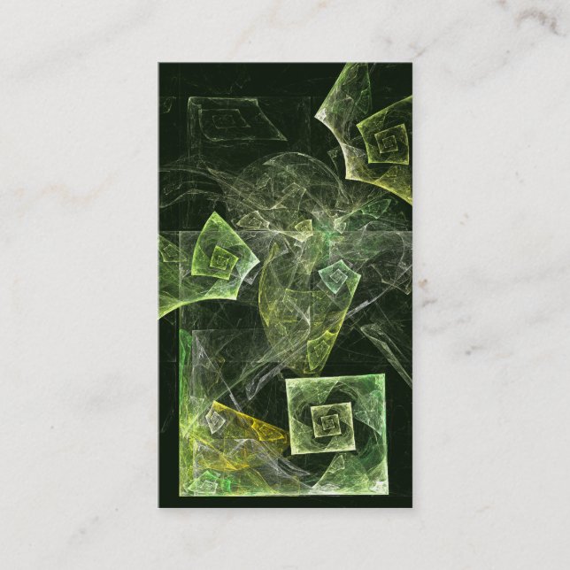 Twisted Balance Abstract Art Business Card (Front)