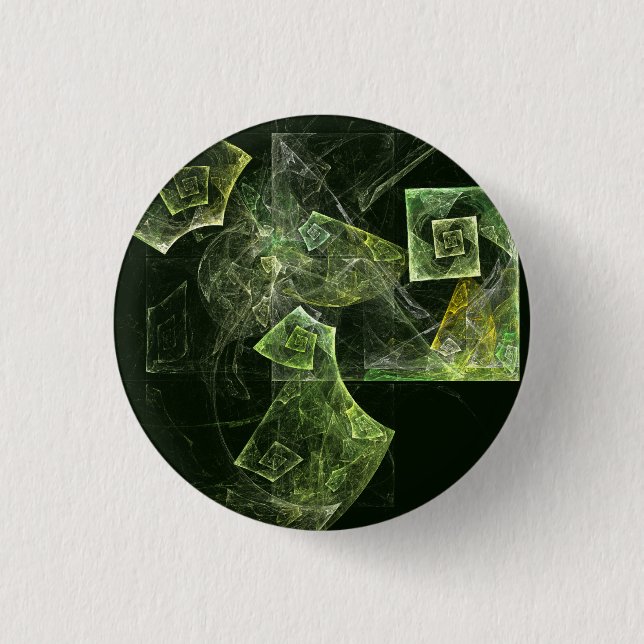 Twisted Balance Abstract Art Button (round) (Front)