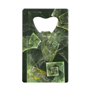 Twisted Balance Abstract Art Credit Card Bottle Opener
