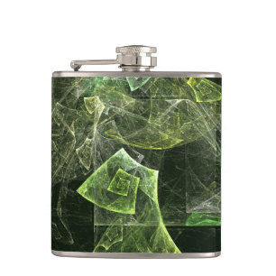 Twisted Balance Abstract Art Hip Flask