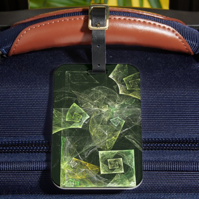 Twisted Balance Abstract Art Luggage Tag (Front Insitu 2)