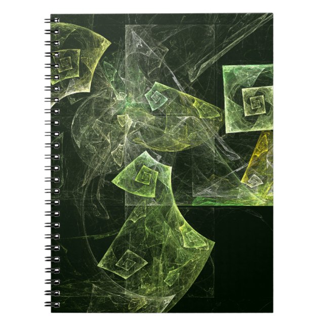 Twisted Balance Abstract Art Notebook (Front)