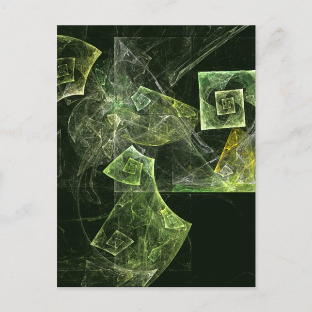 Twisted Balance Abstract Art Postcard (Front)