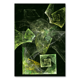 Twisted Balance Abstract Art Table Card
