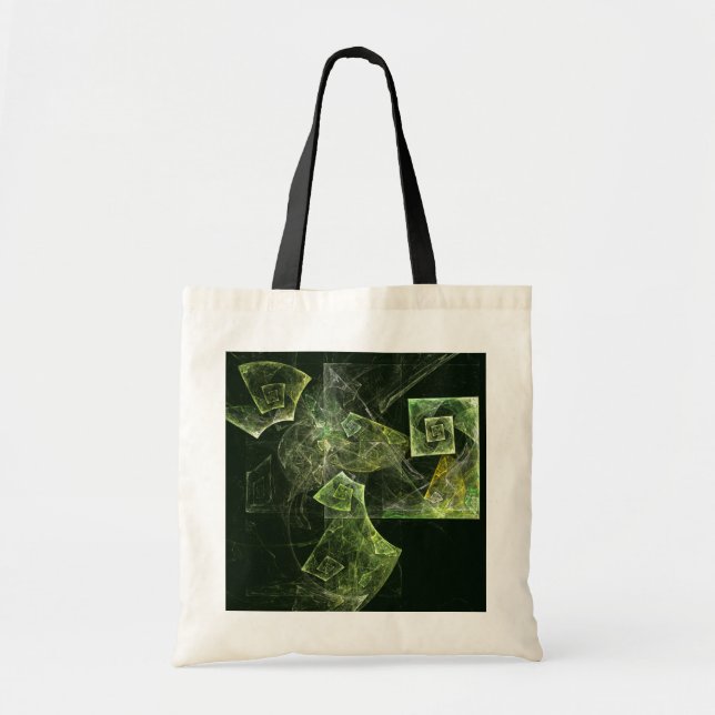 Twisted Balance Abstract Art Tote Bag (Front)