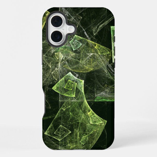 Twisted Balance Fractal Geometry Light Abstract iPhone Case (Back)