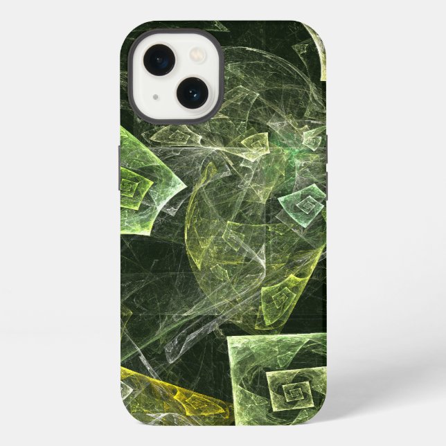 Twisted Balance Fractal Geometry Light Abstract iPhone Case (Back)