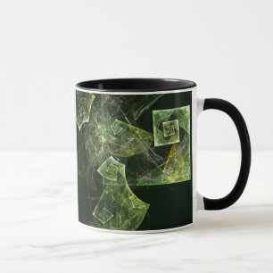 Twisted Balance Fractal Geometry Light Abstract Mug