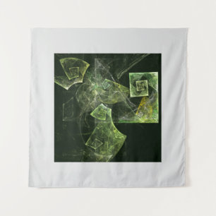 Twisted Balance Fractal Geometry Light Abstract Tapestry