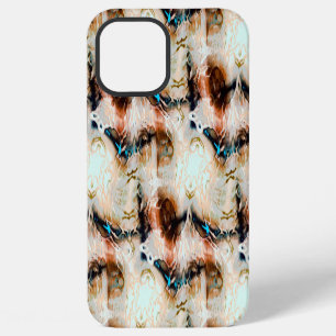 Twisted beige texture with burnt and sunken tones iPhone 12 pro max case