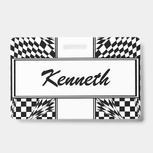 Twisted Checkers by Kenneth Yoncich Badge