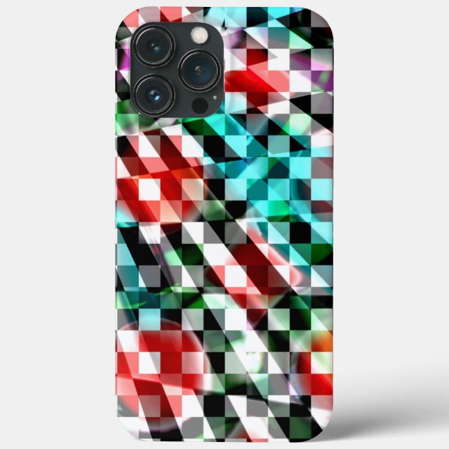 Twisted chess under red and blue colour, panorama  Case-Mate iPhone case (Back)